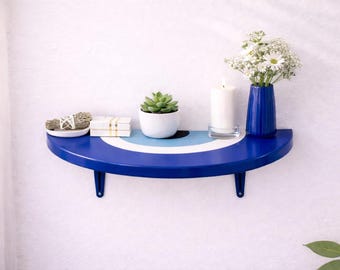 Estantería del Ojo Turco / Decoración de pared moderna hecha a mano con ojo azul