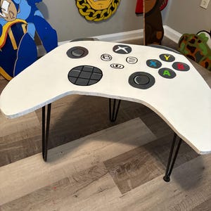 Gaming Controller Inspired Epoxy Table | Gaming Decor | Hypebeast Room ...