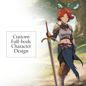 Custom DnD Character Art, Full-Body Illustration, Personalized Dnd Character Commission, Fantasy Art Character Commission, OC Art Commission