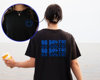 Tampa Bay Lightning Shirt, Lightning Smiley Face Shirt, Smiley Face Shirt, Tampa Shirt, Tampa Sports, Smiley Graphic Shirt, Bolt Eyes