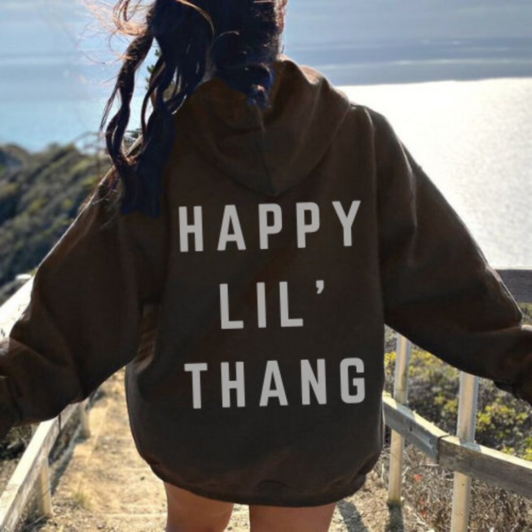 Happy Lil Thang Smile Hoodie Etsy