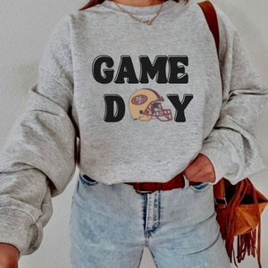 Game Day San Francisco Football Sweatshirt, San Francisco Football Crewneck, SF Football Sweatshirt, Unisex Football Gift SF-05