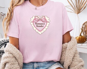 Romance Reader Tee, Book Lover Gift, Reading Lover Shirt, Bookish Tee, Personalized Gift for Her, Booktok Merch