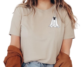 Pug Halloween Tee, Y2k, Halloween Vintage, 90s, Retro Spooky Season Baby Tee, PSL, Pumpkin Spice, Coffee, Spooky Season