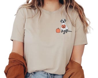 Weimaraner Halloween Tee, Y2k, Halloween Vintage, 90s, Retro Spooky Season Baby Tee, PSL, Pumpkin Spice, Coffee, Spooky Season
