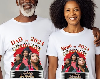 Template Proud Family Graduation 2024 Photo Shirt,Proud Custom Shirt,Personalized Graduation Family Shirts,Group Graduation Photo Shirt,Add