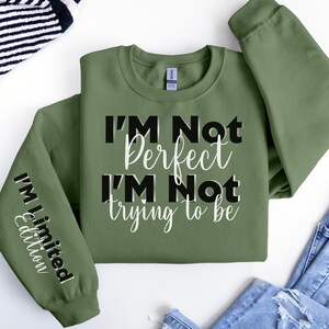therapy sweater, limited addition, just breathe sweater, im limited edition, sleeve accent, inspirational sweat, mental health, self love