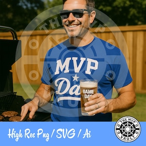 mvp dad svg png ai digital download – plik cricut na koszulki na dzień ojca, kubki i prezenty diy | zawiera gratisy z mvp vault