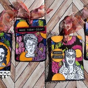Set Of 4 Funny Journal Tags For Art Journaling