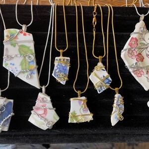 Antique Broken China Jewelry
