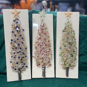 Christmas/Holiday Trees Glass Art