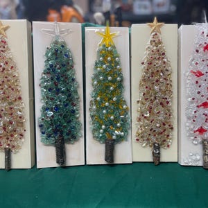 Christmas/Holiday Trees Glass Art