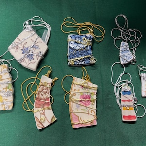 Antique Broken China Jewelry