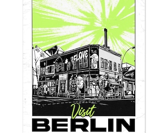 KitKat Club Berlin Wall Art | Underground Techno Club Print | Electronic Music Poster