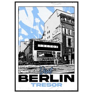 Tresor Framed Poster – Berlin Techno Travel Art Print