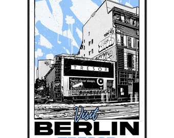 Tresor Framed Poster – Berlin Techno Travel Art Print