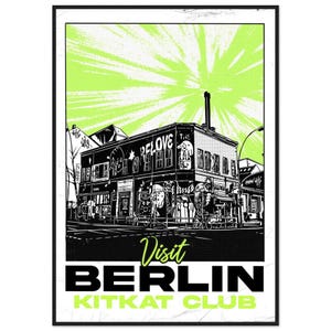 KitKat Club Framed Poster – Berlin Techno Travel Art Print