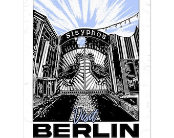 Sisyphos Berlin Club Wall Art | Techno Festival Print | Underground Electronic Music Poster