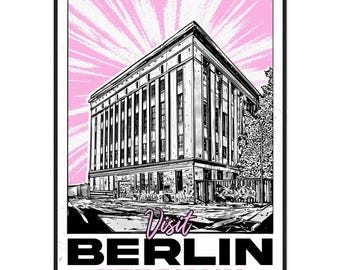 Berghain Framed Poster – Berlin Techno Travel Art Print