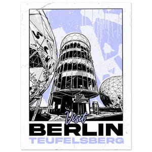 Teufelsberg Poster – Berlin Travel Art Print