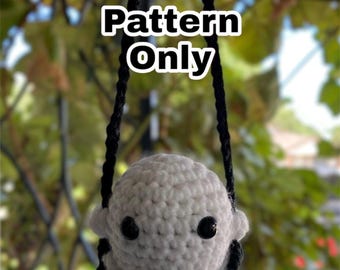 Patrón de crochet para un fantasma en un columpio / Apto para principiantes