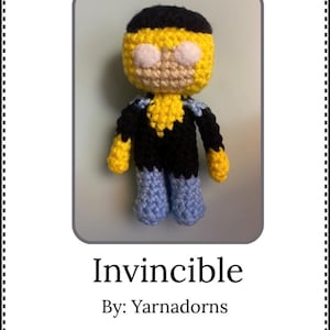 Invincible crochet pattern | Mini Mark keychain | Invincible keychain | Invincible interactive crochet pattern