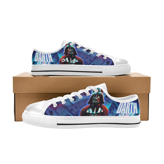 Darth Vader Low Top Sneakers, Canvas Printed Shoes for Kids