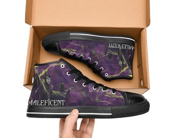 Maleficent High Top Shoes Sneakers Canvas Custom Shoes
