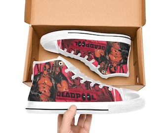 Deadpool High Top Schuhe Sneakers Canvas Custom Schuhe