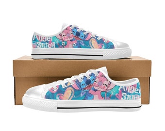Lilo & Stitch Low Top Shoes Sneakers Canvas Custom Shoes