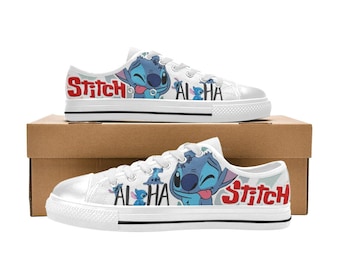 Lilo & Stitch Low Top Shoes Sneakers Canvas Custom Shoes