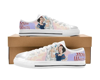 Schneewittchen Low Top Schuhe Turnschuhe Canvas Custom Schuhe