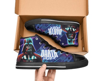 Zapatillas altas de Darth Vader, zapatillas de lona personalizadas