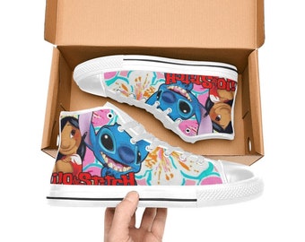 Lilo & Stitch High Top Shoes Sneakers Canvas Custom Shoes