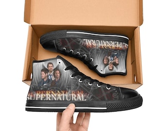 Supernatural High Top Shoes Sneakers Canvas Custom Shoes