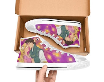 Zapatillas altas enredadas, zapatillas de lona personalizadas