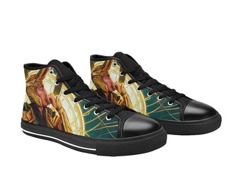 LOKI Hightop Sneakers, Canvas printed Shoes For Kids and Adults