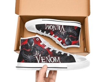 Venom High Top Shoes Sneakers Canvas Custom Shoes