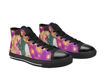 TANGLED Hi Top Sneakers, Canvas printed Shoes For Kids and Adults