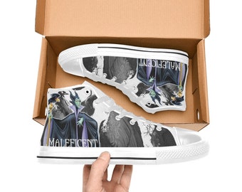 Maleficent High Top Shoes Sneakers Canvas Custom Shoes