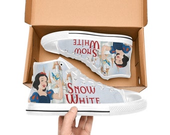 Schneewittchen High Top Schuhe Turnschuhe Canvas Custom Schuhe
