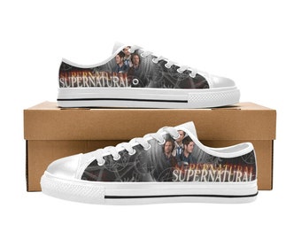 Supernatural Low Top Shoes Sneakers Canvas Custom Shoes