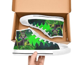 Maleficent High Top Shoes Sneakers Canvas Custom Shoes