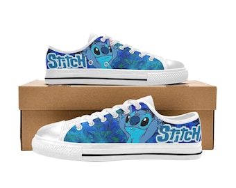 Lage schoenen Lilo & Stitch Sneakers Canvas Custom Schoenen