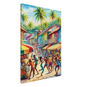 Jamaican Street Rhythms: Dancing at the Market Canvas