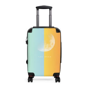 Moonlit Adventure Suitcase, Travel Luggage, Vacation Gear, Stylish Bag for Travelers, Unique Gift for Wanderlust