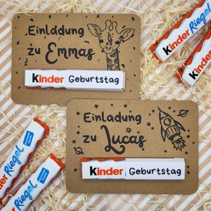 Kinderriegel Geburtstagseinladung Kindergeburtstag Einladung Wunschmotiv