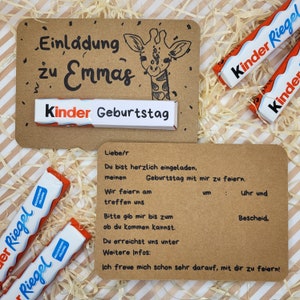 Kinderriegel Geburtstagseinladung Kindergeburtstag Einladung Bild 3