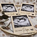 Polaroid frame ultrasound image | You're going to be a dad | Pregnancy announcement | Baby reveal party product logo