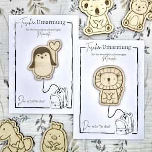 Câlin de poche | Encouragement pour la route | Porte-bonheur aux multiples motifs | Câlin de poche | Cadeaux de fête d'inscription à l'école
